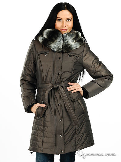 Пальто Hoops, цвет цвет оливково-серый