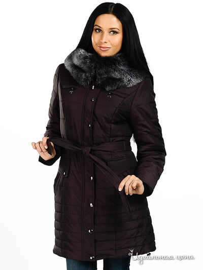 Пальто Hoops, цвет цвет темно-фиолетовый