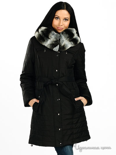 Пальто Hoops, цвет цвет черный