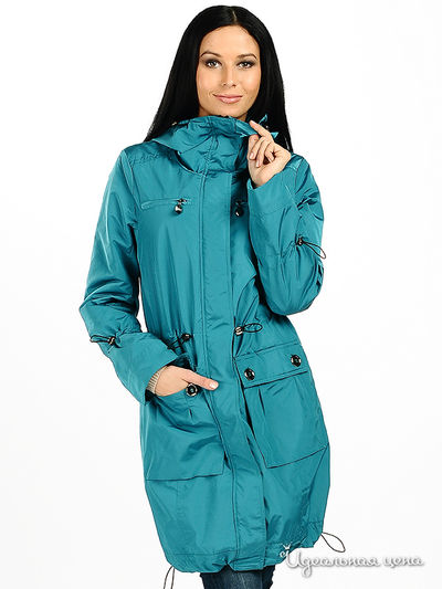 Плащ Hoops, цвет цвет бирюзовый