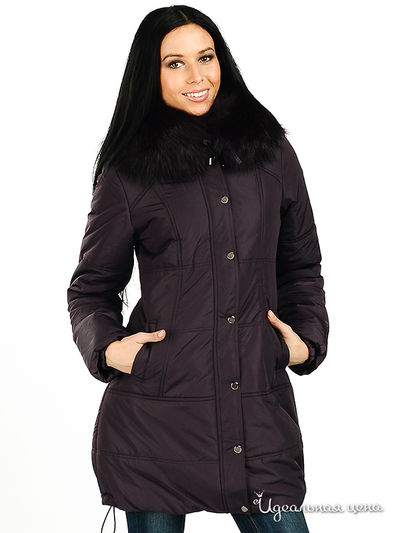 Пальто Hoops, цвет цвет темно-фиолетовый