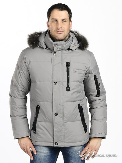 Пуховик Evolution, цвет цвет серый