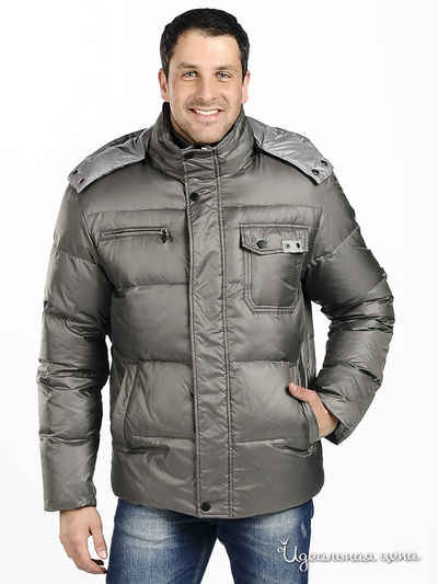 Пуховик Evolution, цвет цвет серый