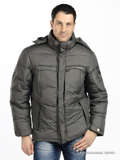 Пуховик Evolution, цвет цвет серый