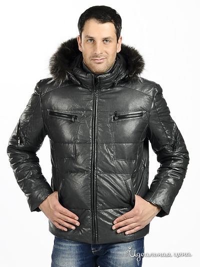 Пуховик Evolution, цвет цвет серый