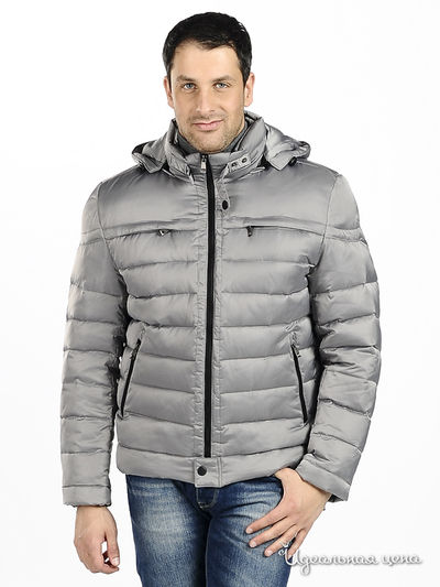 Пуховик Evolution, цвет цвет серый