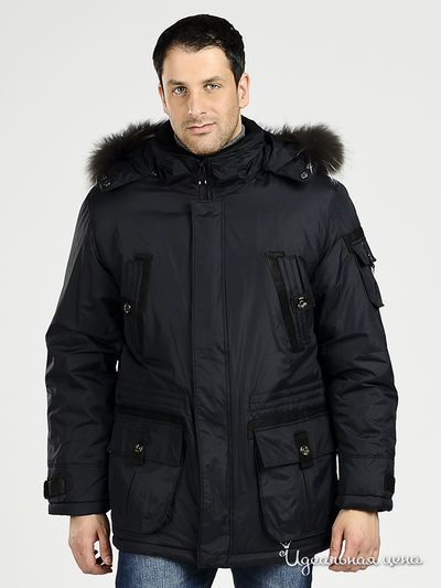 Пуховик Evolution, цвет цвет темно-синий