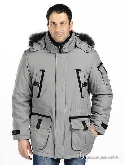 Пуховик Evolution, цвет цвет серый