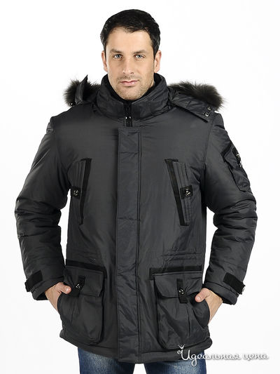 Пуховик Evolution, цвет цвет темно-серый