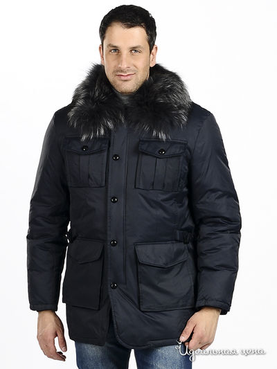 Пуховик Evolution, цвет цвет темно-синий