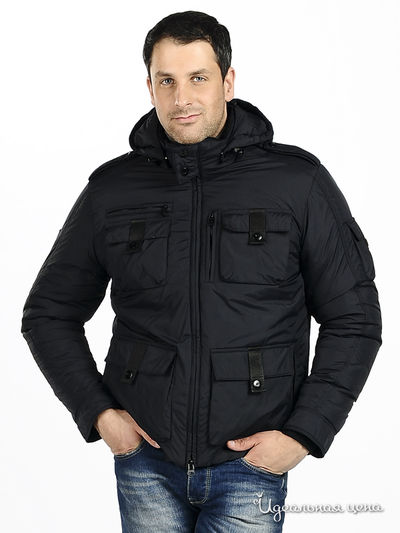 Пуховик Evolution, цвет цвет темно-синий