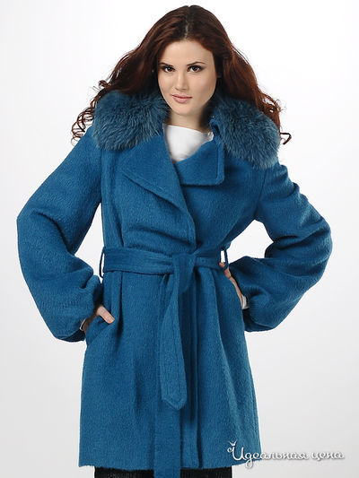 Пальто Gizia&Balizza, цвет цвет морской волны