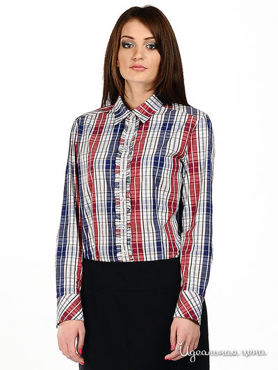 Блузка Luisa Cerano&Rabe, цвет цвет красный / синий / белый