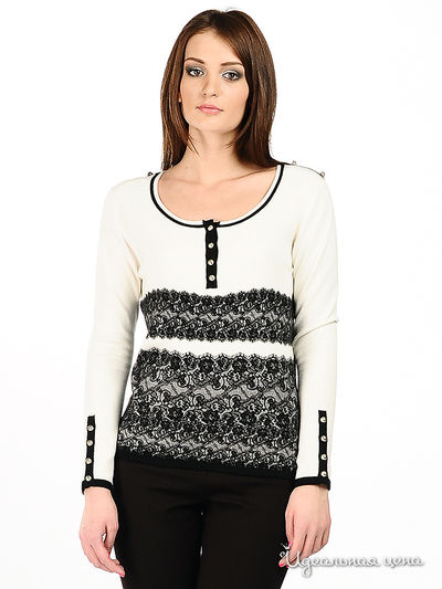 Джемпер Luisa Cerano&Rabe, цвет цвет молочный / черный