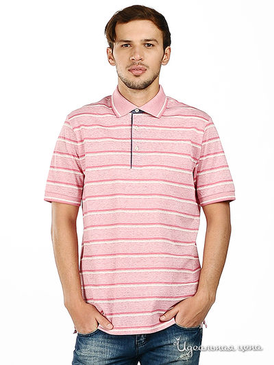 Футболка-поло Alessandro Bonimi, цвет цвет розовый