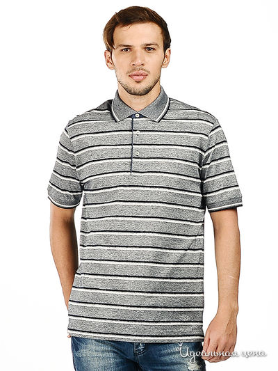 Футболка-поло Alessandro Bonimi, цвет цвет черный / белый