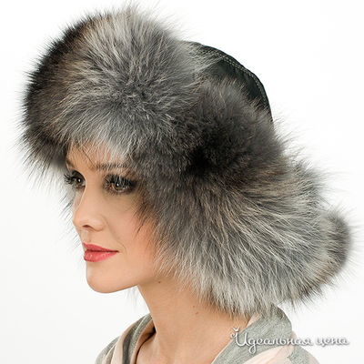 Шапка Русский мех, цвет цвет серебристый