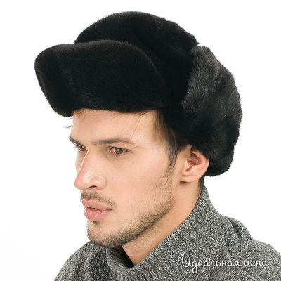 Шапка Русский мех, цвет цвет черный