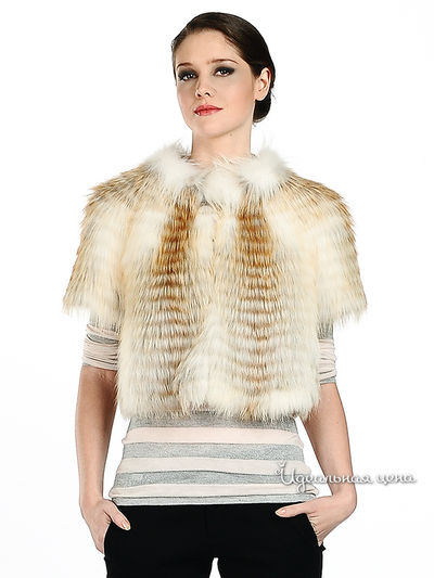 Жакет Русский мех, цвет цвет золотистый