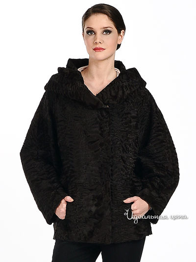 Полупальто Русский мех, цвет цвет коричневый