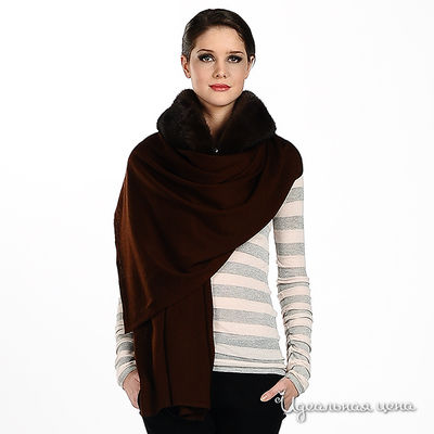 Палантин - Русский мех, цвет цвет коричневый