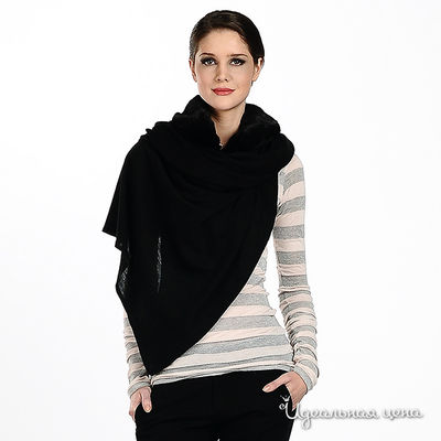 Палантин Русский мех, цвет цвет черный