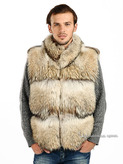 Жилет Русский мех, цвет цвет серый