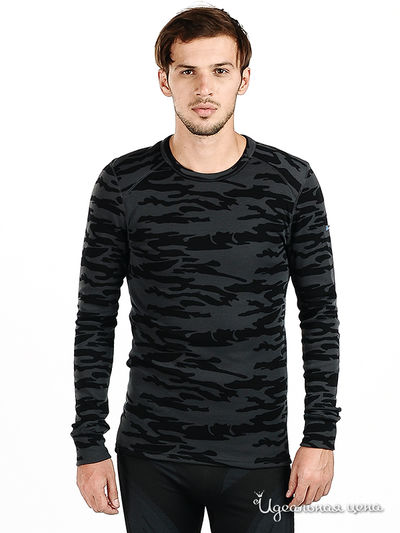 Лонгслив Odlo, цвет цвет серый / черный