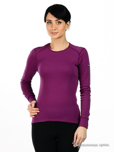 Лонгслив Odlo, цвет цвет фиолетовый