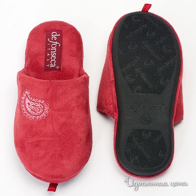 Тапочки De Fonseca женские, цвет бордовый