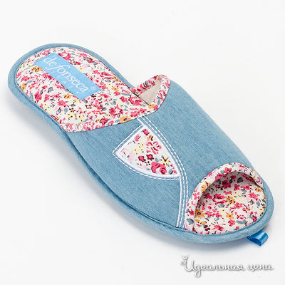 Тапочки De Fonseca, цвет цвет голубой