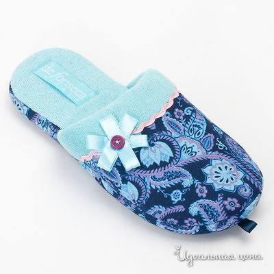 Тапочки De Fonseca, цвет цвет бирюзовый