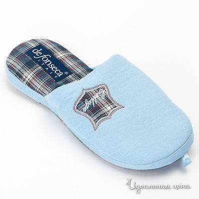 Тапочки De Fonseca, цвет цвет голубой