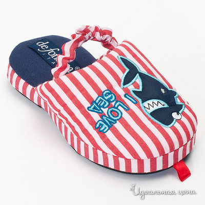 Тапочки De Fonseca, цвет цвет красный / белый