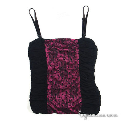 Топ Ginger, цвет цвет фуксия / черный