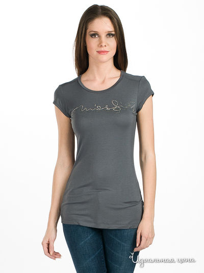 Футболка Miss Sixty, цвет цвет серый
