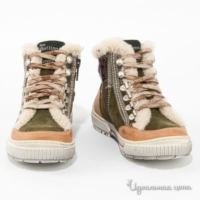 Ботинки John Galliano, цвет цвет хаки / бежевый