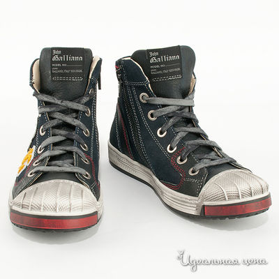 Ботинки John Galliano, цвет цвет синий