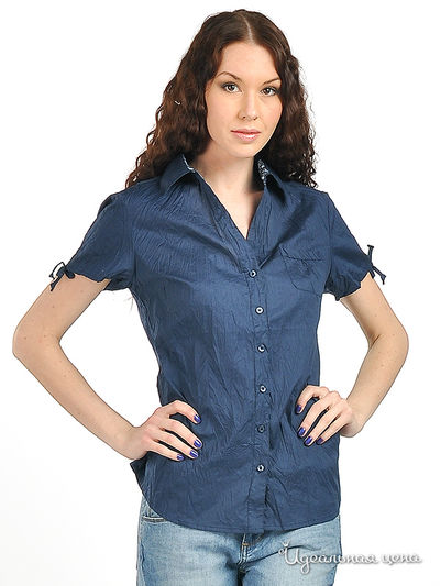Блузка Just Valeri, цвет цвет темно-синий