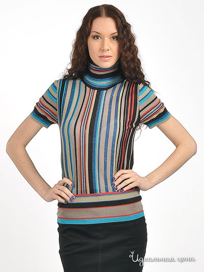 Водолазка Just Valeri, цвет цвет синий / бежевый