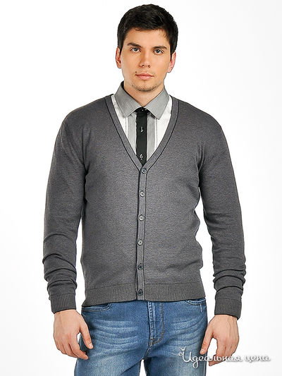 Кардиган Pezzo, цвет цвет темно-синий / серый