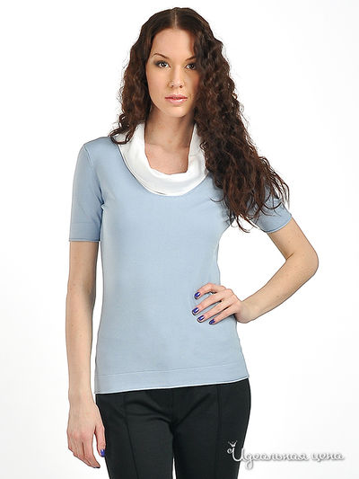 Пуловер Pezzo, цвет цвет голубой / белый