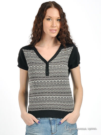 Пуловер Pezzo, цвет цвет черный / серый / молочный