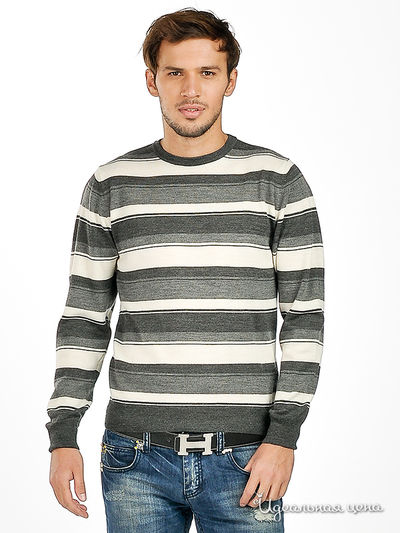 Джемпер Total Look, цвет цвет графитовый / белый