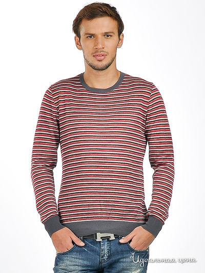 Джемпер Total Look, цвет цвет серый / красный