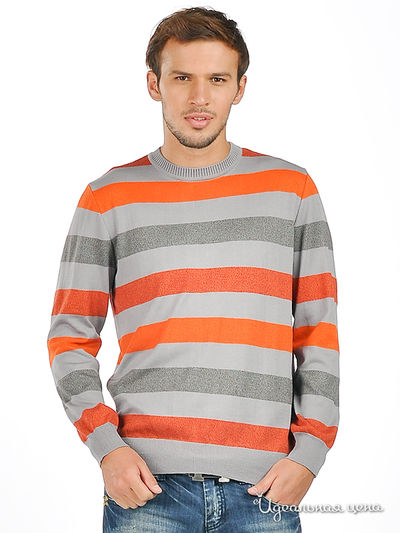 Джемпер Total Look, цвет цвет серый / красный