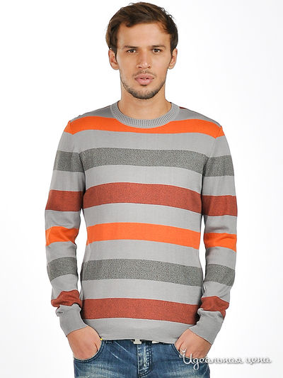 Джемпер Total Look, цвет цвет серый / красный