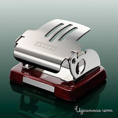 Дырокол Dalvey, цвет цвет серебристый / темно-бордовый