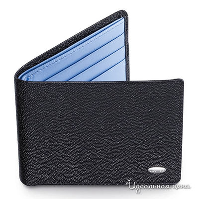 Портмоне Dalvey, цвет цвет черный / голубой