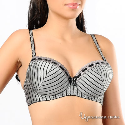 Бюстгальтер Gorsenia, цвет цвет серый / черный